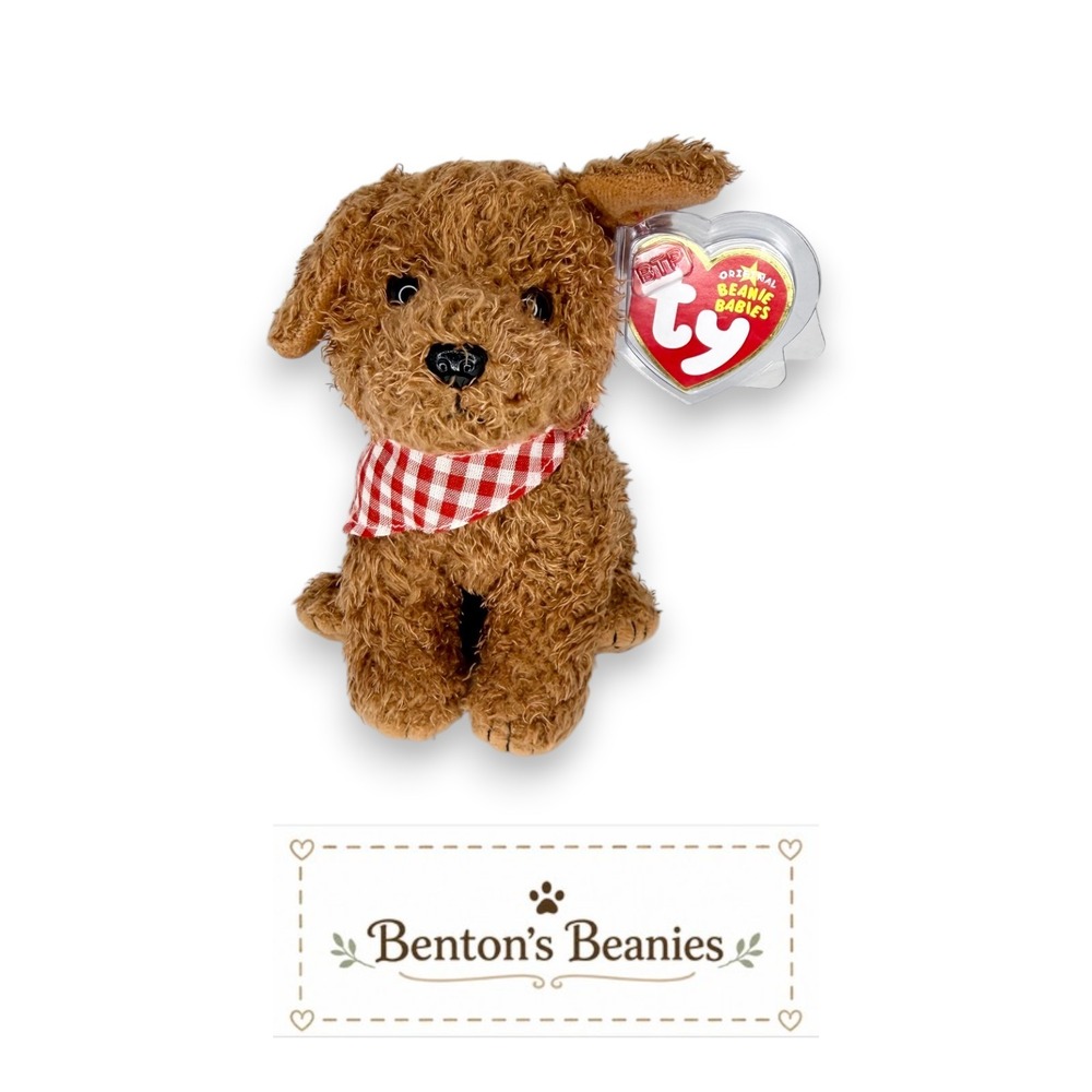 Rowdy the Dog Ty Beanie Baby | Countryside Puppy Pal ❤️ | Mint Heart Tag ⭐